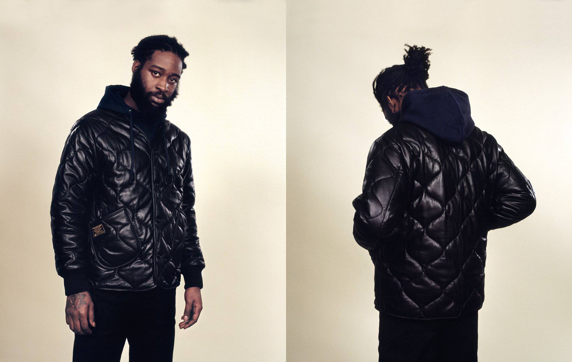 PATTA M-65 LEATHER LINER JACKET