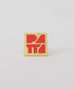 Patta Block Logo Pin (Gold/Poinciana)