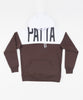 Patta Halfway Logo Hooded Sweater (Shaved Chocolate/White)